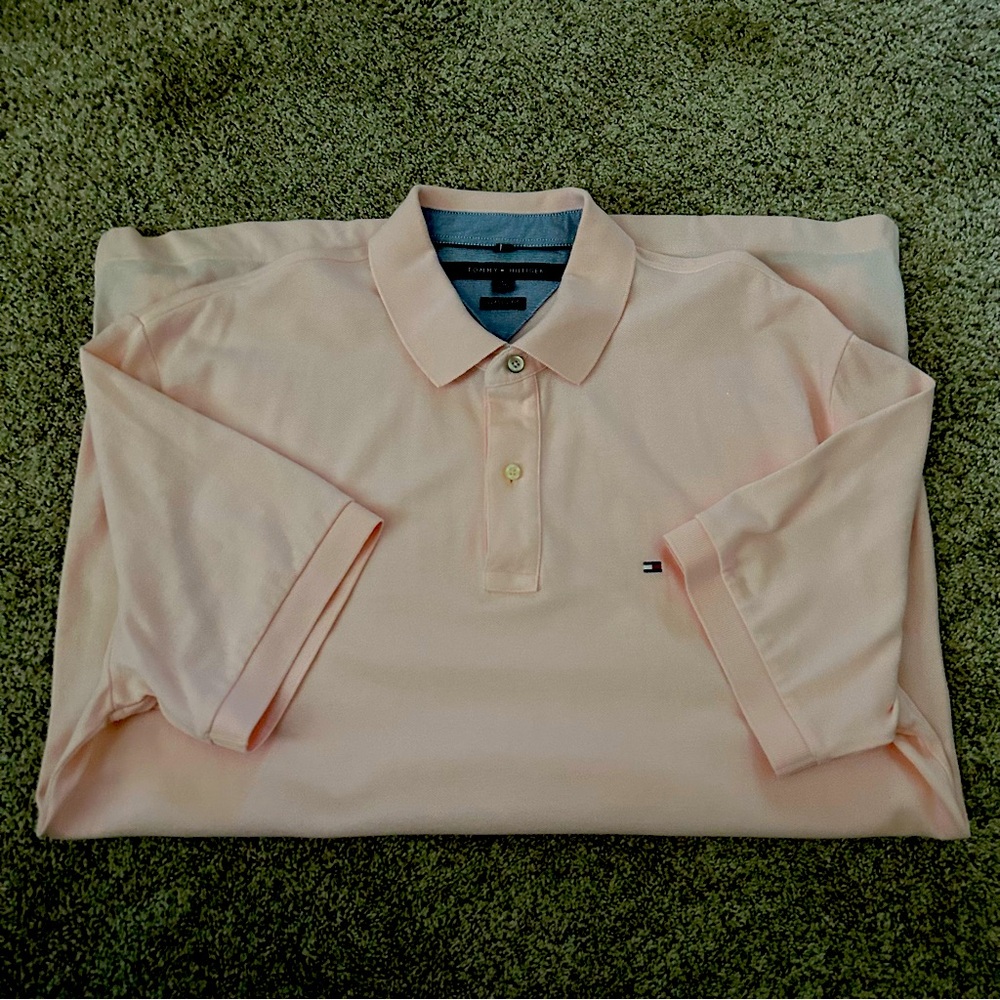 Men’s Tommy Hilfiger Light Pink Polo Shirt